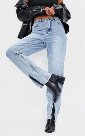 Pretty Little Thing Square Tå Mid Flare Blocks Höga Klackar Svarta | 83XBUJVGK